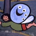 Santa Maria della Fede (Napoli), 1987. Il bambino farfalla.