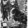 Manifesto linoleografato per il Carnevale 1984. Illustrazione da 