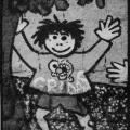 Particolare dal mural a Succivo (CE), 1983.