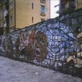 Foto del mural del Quadrivio Arzano, tratta dal catalogo della mostra 