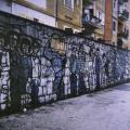 Foto del mural del Quadrivio Arzano, tratta dal catalogo della mostra 