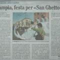 Scampia, festa per «San Ghetto»