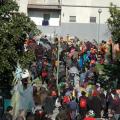 Le murghe risvegliano i cortili del lotto P al 31° Corteo di Carnevale di Scampia, domenica 10 febbraio 2013. ph. Aniello Gentile.
