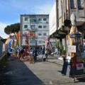 San Ghetto Martire in posizione per il 32° Corteo di Carnevale di Scampia, Domenica 2 marzo 2014. Ph. Aniello Gentile.