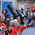 La Banda del GRIDAS e i Tubisti del "Giardino Liberato di Materdei" al 32° Corteo di Carnevale di Scampia, Domenica 2 marzo 2014. Ph. Aniello Gentile.
