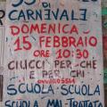 Manifesto del 33° Corteo di Carnevale di Scampia.  Ph. Martina Pignataro.