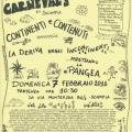Locandina per il 34° Corteo di Carnevale di Scampia, domenica 7 febbraio 2016.
