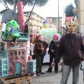 Il mostro della Zona Est, direttamente dal CarnevalEst di Gianturco, al 34° Corteo di Carnevale di Scampia, domenica 7 febbraio 2016. Ph. Ferdinando Kaiser.