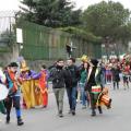 Ritiro dei murgueri e dei partecipanti al 34° Corteo di Carnevale di Scampia, domenica 7 febbraio 2016. Ph. Paola Lauri.