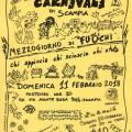 Locandina del 36° Corteo di Carnevale di Scampia, versione gialla.