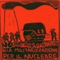 Autoadesivo di propaganda contro il nucleare, 1987.