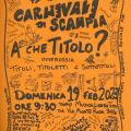 Locandina del 41° Corteo di Carnevale di Scampia.