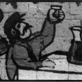 Particolari dal mural a S. Arpino (CE), 1984.