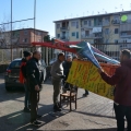 Montaggio della Rosa dei Venti per il 40° Corteo di Carnevale di Scampia, domenica 27 febbraio 2022. <em>Ph Martina Pignataro.</em>