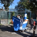 La “Mare Jonio” riprodotta dall’Equipaggio di Terra della Mediterranea Saving Humans per il 40° Corteo di Carnevale di Scampia, domenica 27 febbraio 2022. <em>Ph Martina Pignataro.</em&g