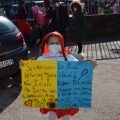 Cartelli per la pace in Ucraina al 40° Corteo di Carnevale di Scampia, domenica 27 febbraio 2022. <em>Ph Aniello Gentile.</em>