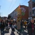 Il carro di “Chi rom e…chi no” e del Centro Diurno di Riabilitazione “Gatta blu” al 40° Corteo di Carnevale di Scampia, domenica 27 febbraio 2022. <em>Ph Aniello Gentile.</e