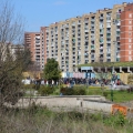 Il 40° Corteo di Carnevale di Scampia arriva a Largo Battaglia per il “presidio statico”, domenica 27 febbraio 2022. <em>Ph Aniello Gentile.</em>