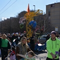 Il carro di “Chi rom e…chi no” e del Centro Diurno di Riabilitazione “Gatta blu” al 40° Corteo di Carnevale di Scampia, domenica 27 febbraio 2022. <em>Ph Aniello Gentile.</e