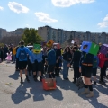 Il gruppo Scout dell’Agesci Napoli 14 al 40° Corteo di Carnevale di Scampia, domenica 27 febbraio 2022. <em>Ph Aniello Gentile.</em>