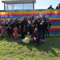 I ragazzi dell’Orchestra giovanile “Musica libera Tutti” al 40° Corteo di Carnevale di Scampia, domenica 27 febbraio 2022. <em>Ph Aniello Gentile.</em>