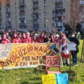 La DreamTeam ARCI Scampia e l’associazione “Dream Team - Donne in Rete” nell’aiuola Asia del “Giardino dei cinque continenti e della nonviolenza” che hanno in affido.