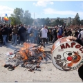 Danze e suoni intorno alle ceneri al termine del 40° Corteo di Carnevale di Scampia, domenica 27 febbraio 2022. <em>Ph Ferdinando Kaiser.</em>