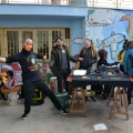 La BandaBaleno - Murga di Scampia che ha capitanato il Frente Murguero Italiano al 40° Corteo di Carnevale di Scampia, domenica 27 febbraio 2022. <em>Ph Martina Pignataro.</em>
