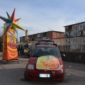 La Rosa dei Venti pronta per il 34° Corteo di Carnevale di Scampia, domenica 7 febbraio 2016. <em>Ph. Martina Pignataro.</em>