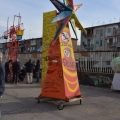 La Rosa dei Venti pronta per il 34° Corteo di Carnevale di Scampia, domenica 7 febbraio 2016. <em>Ph. Martina Pignataro.</em>