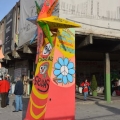 La Rosa dei Venti pronta per il 34° Corteo di Carnevale di Scampia, domenica 7 febbraio 2016. <em>Ph. Martina Pignataro.</em>