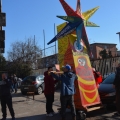 Allestimento della Rosa dei Venti per il 40° Corteo di Carnevale di Scampia, domenica 27 febbraio 2022. <em>Ph. Martina Pignataro.</em>