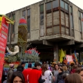 La “Rosa dei Venti” alla partenza del 41° Corteo di Carnevale di Scampia, domenica 19 febbraio 2023. <em>Ph Maria Reitano.</em>