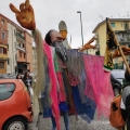 Rigoberta Mench§ e San Ghetto Martire al 41° Corteo di Carnevale di Scampia, domenica 19 febbraio 2023. <em>Ph Oana Luiza Moldovan.</em>