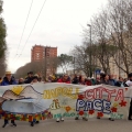 “Napoli Città di Pace” al 41° Corteo di Carnevale di Scampia, domenica 19 febbraio 2023. <em>Ph Maria Reitano.</em>