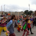 Il Frente Murguero Italiano e il 41° Corteo di Carnevale di Scampia entrano a Largo Battaglia, domenica 19 febbraio 2023. <em>Ph Maria Reitano.</em>