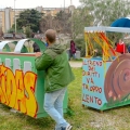 Il treno dei diritti del Centro Territoriale Mammut a Largo Battaglia al 41° Corteo di Carnevale di Scampia, domenica 19 febbraio 2023. <em>Ph Maria Reitano.</em>