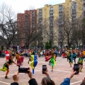 Il Frente Murguero Italiano nel Parco Corto Maltese per il 41° Corteo di Carnevale di Scampia, domenica 19 febbraio 2023. <em>Ph Maria Reitano.</em>