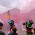 Falò allegorico conclusivo del 41° Corteo di Carnevale di Scampia, domenica 19 febbraio 2023. <em>Ph Maria Reitano.</em>