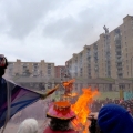 Falò allegorico conclusivo del 41° Corteo di Carnevale di Scampia, domenica 19 febbraio 2023. <em>Ph Maria Reitano.</em>