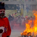 Falò allegorico conclusivo del 41° Corteo di Carnevale di Scampia, domenica 19 febbraio 2023. <em>Ph Maria Reitano.</em>