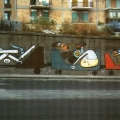Mural antivertice G7. Fermiamo il treno dei problemi. - Via Cintia - Soccavo - Napoli. La droga, l