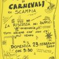 Locandina per il 38° Corteo di Carnevale di Scampia.