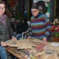 Prototipi di pappeci ai laboratori per il 38° Corteo di Carnevale di Scampia, gennaio 2020. Ph. Martina Pignataro.