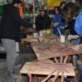 Pappeci alla riscossa (cartone) ai laboratori per il 38° Corteo di Carnevale di Scampia, gennaio 2020. Ph. Martina Pignataro.