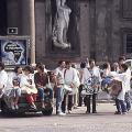 TeleGridas per il Sudafrica a Piazza Plebiscito (Napoli),  1985.