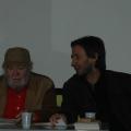 Lo scrittore Antonio Rabinad e il traduttore Luca Rossomando alla presentazione del libro "La suora anarchica", Edizioni Spartaco, 2006. ph. Martina Pignataro.