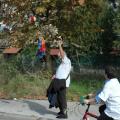 La bicicletta di fil di ferro del GRIDAS alla Biciclettata per padre Giovanni Fantola, 15 novembre 2009. ph. M.P.