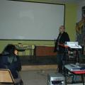 Emanuele Vernillo presenta un suo corto al cineforum settimanale del GRIDAS, venerdì 19 dicembre 2008.
