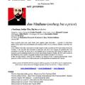24 ottobre 2005, locandina per la proiezione di Don Vitaliano, con il protagonista.